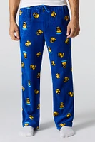 Pantalon de pyjama en peluche à imprimé Canard caoutchouc