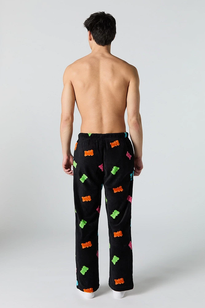 Pantalon de pyjama en peluche à imprimé Gummy Bear