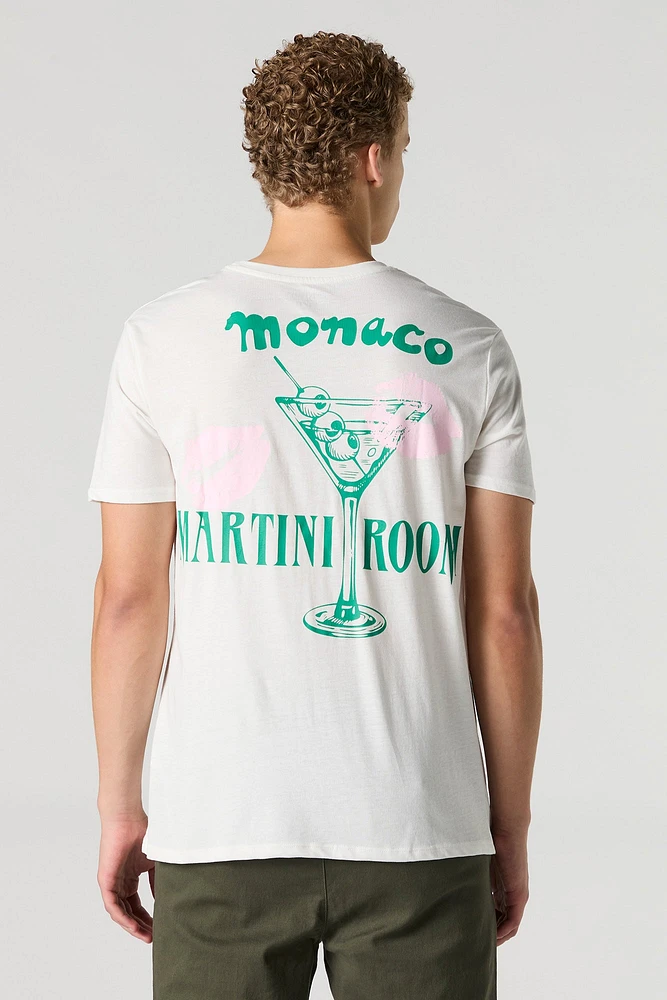 T-shirt à imprimé Monaco Martini Room