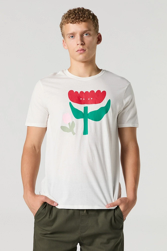 T-shirt Ã  imprimÃ© Flower