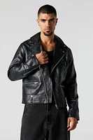 Blouson de cycliste en similicuir