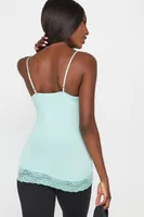 V-Neck Lace Trim Cami