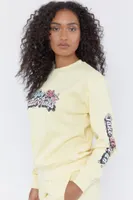 Enjoy the Little Things Printed Fleece Sweatshirt