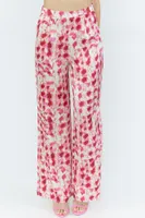 Printed Silk Wide Leg Pant