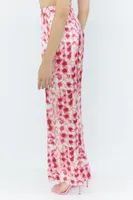 Printed Silk Wide Leg Pant