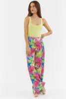 Floral Print Wide Leg Pant