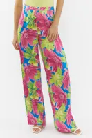 Floral Print Wide Leg Pant