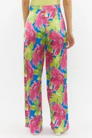 Floral Print Wide Leg Pant