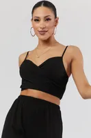 Wrap Cropped Top