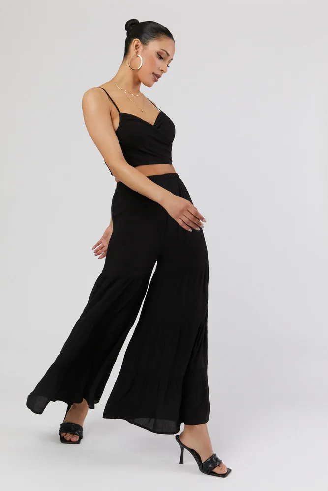 Tiered Palazzo Pant