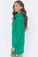 Hooded Fleece Mini Dress