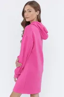 Hooded Fleece Mini Dress