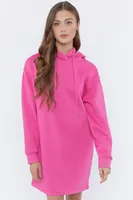 Hooded Fleece Mini Dress