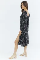 Sweetheart Floral Midi Dress