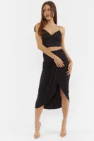 Front Panel High-Rise Maxi Skirt