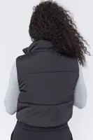 Zip Crop Puffer Vest