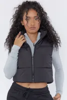 Zip Crop Puffer Vest