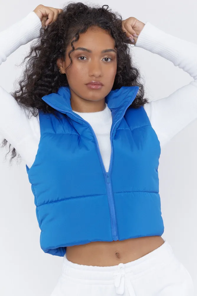 AE Cropped Puffer Vest