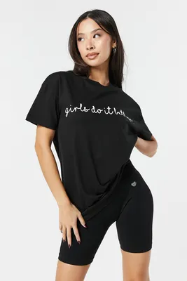 Girls Do It Better Graphic Boyfriend T-Shirt