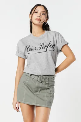 Miss Perfect Graphic Boyfriend T-Shirt