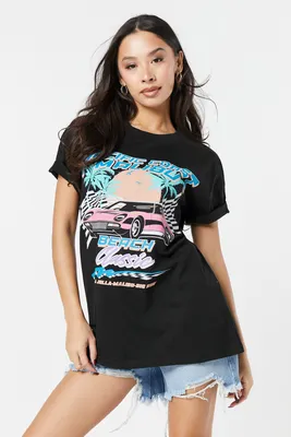 Pacific Coast Beach Graphic Boyfriend T-Shirt
