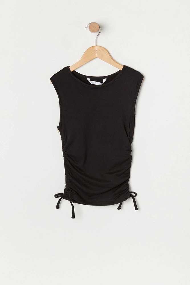 Girls Side Cinched Tank Top