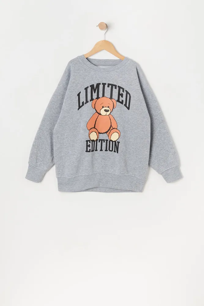 Urban Kids Girls Limited Edition Graphic Oversized Fleece