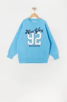 Girls New York 92 Graphic Fleece Sweatshirt