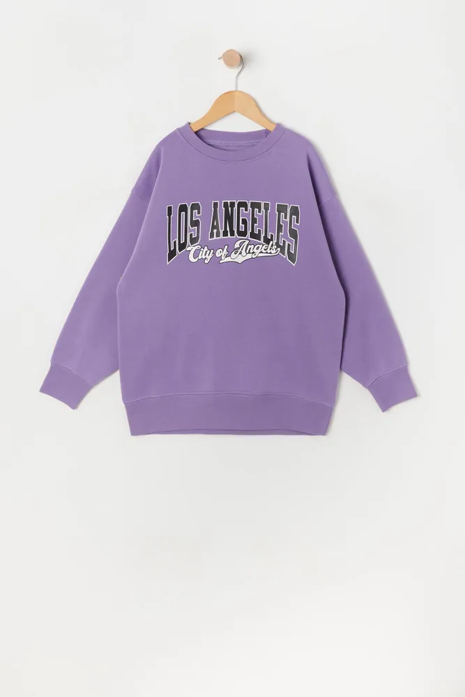 Girls Los Angeles Graphic Fleece Sweatshirt