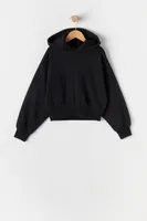 Girls Fleece Cropped Hoodie