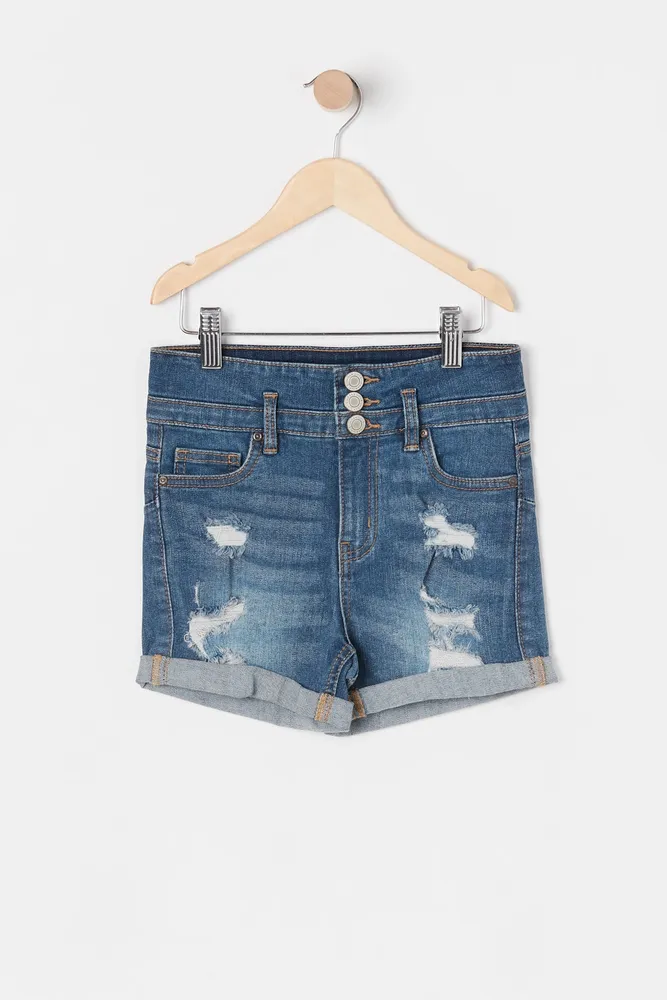 Low Rise Denim Shorties