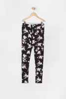 Girls Soft Floral Print Legging