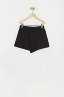 Girls Solid Fleece Short