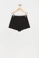 Girls Solid Fleece Short