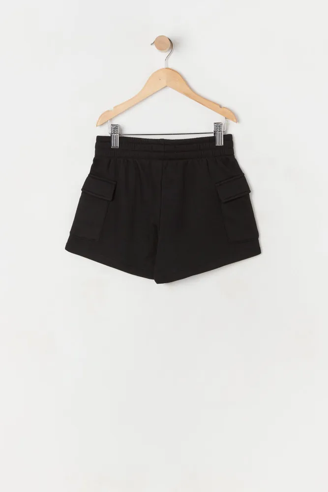 Girls Fleece Cargo Short