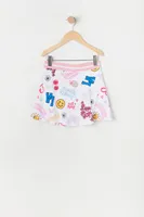 Girls Girly Print Tennis Skirt