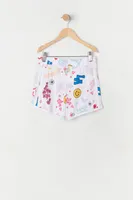 Girls Emoji Print Short