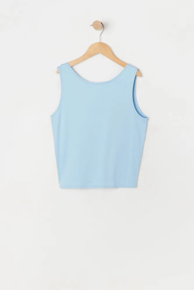 Tie Tank Top Baby Blue - Baby blue