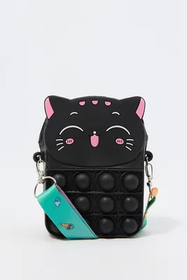 Girls Cat Critter Bubble Bag