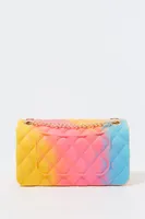 Multicolour Quilted Jelly Cross-Body Bag