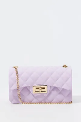 Quilted Jelly Cross-Body Bag