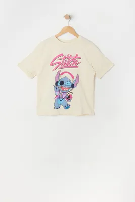 Girls Walkman Stitch Graphic Boyfriend T-Shirt