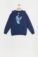 Girls Stitch Graphic Fleece Hoodie