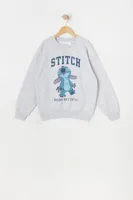 Girls Stitch Graphic Fleece Sweatshirt