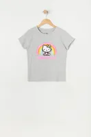 Girls Hello Kitty Rainbow Graphic T-Shirt