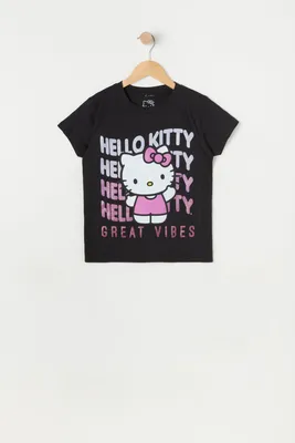 Girls Hello Kitty Great Vibes Graphic T-Shirt
