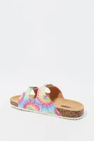 Girls Tie Dye Print Double Buckle Sandal