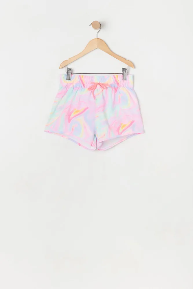 Girls Printed Swim Short