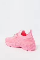 Girls Knit Lace Up Sneaker