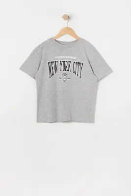 Girls New York City Graphic Boyfriend T-Shirt